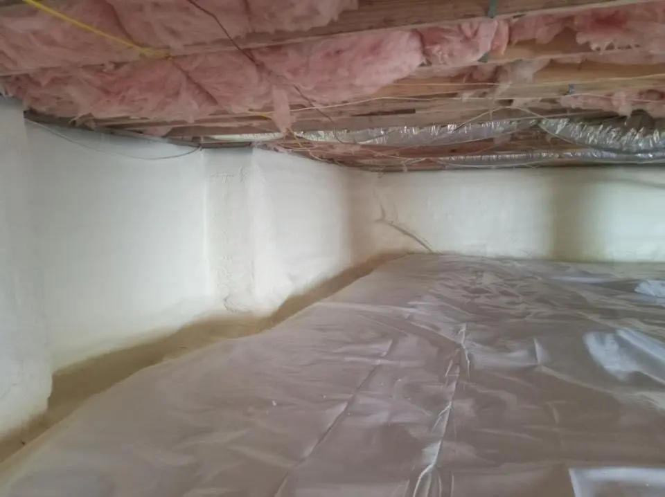Crawl space encapsulation with closed-cell spray foam for Roof Leak Repair in Mill Valley